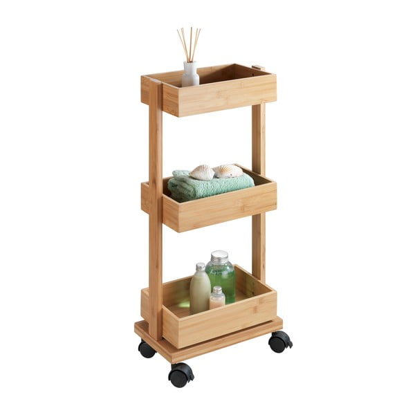 Bambusový třípatrový vozík Wenko Tortona-image-1