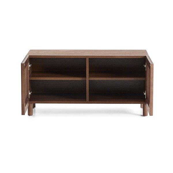 Tmavě hnědý botník v dekoru jasanu 98x50x43 cm Beyla – Kave Home-image-4