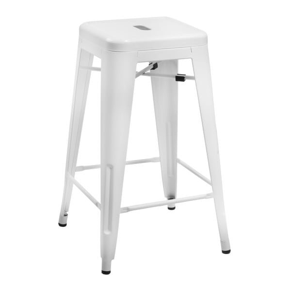 Bílá barová stolička D2 Paris, výška 75 cm