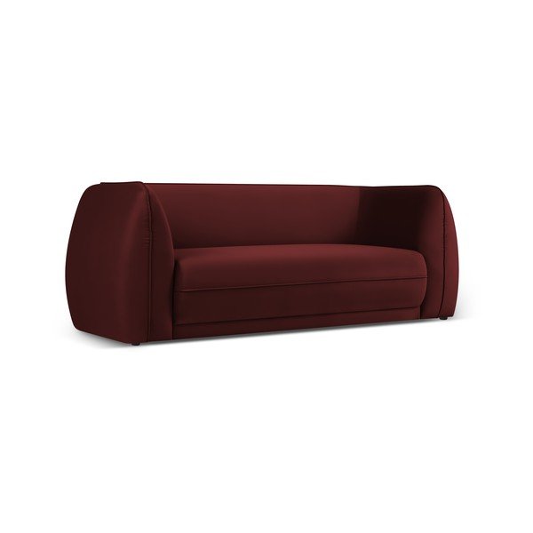 Červená sametová pohovka 190 cm Lando – Micadoni Home-image-2
