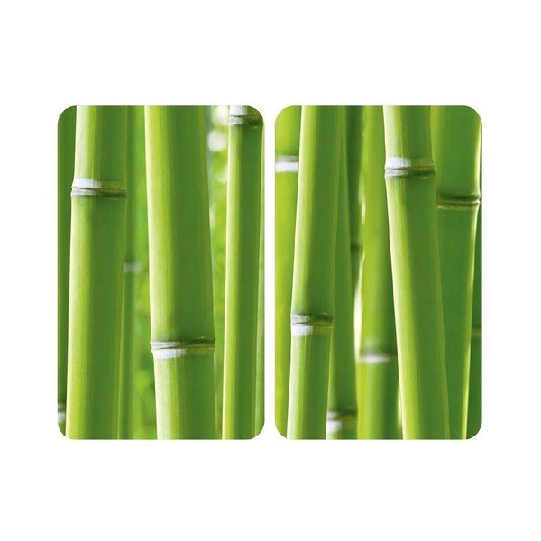 Skleněný kryt na sporák Bamboo, 2 ks