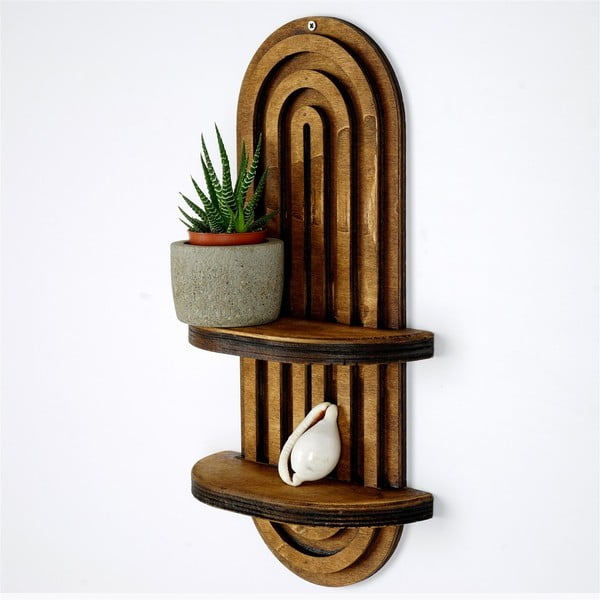 Hnědá patrová police 40 cm Raf – Kalune Design-image-2