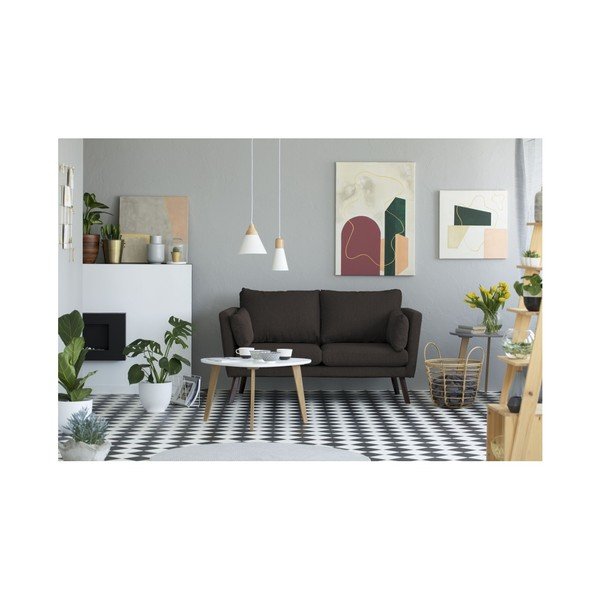 Hnědá 2místná pohovka Mazzini Sofas Elena-image-4
