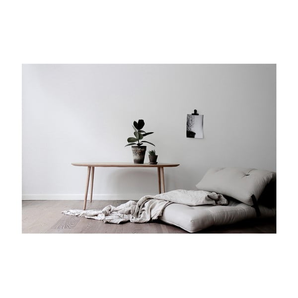 Bílošedá futonová matrace 70x200 cm Wrap Natural/Dark Grey – Karup Design-image-4