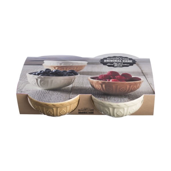 Bílé/béžové misky v sadě 4 ks z kameniny 200 ml Original Cane – Mason Cash-image-2