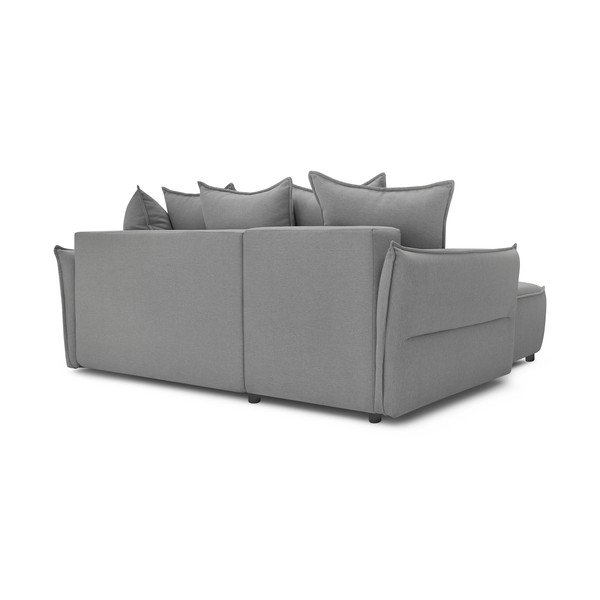 Světle šedá rozkládací rohová pohovka (levý roh) Leon – Bobochic Paris-image-4