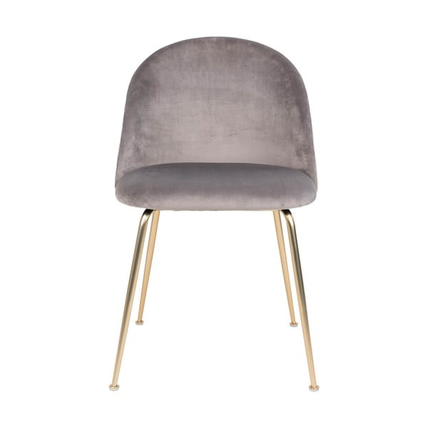 Světle šedé sametové jídelní židle v sadě 2 ks Geneve – House Nordic-image-2