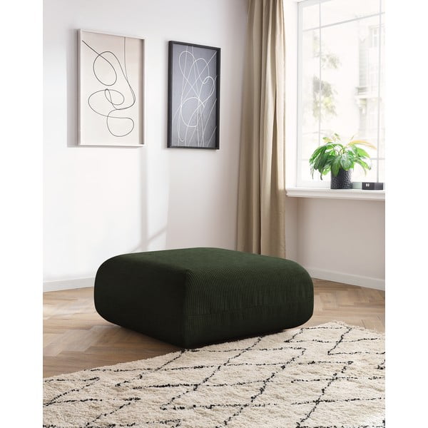 Zelená manšestrová podnožka Lecomte – Bobochic Paris-image-4