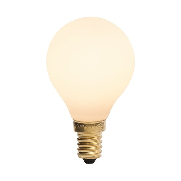 Teplá LED stmívatelná žárovka E14, 3 W Porcelain I – tala