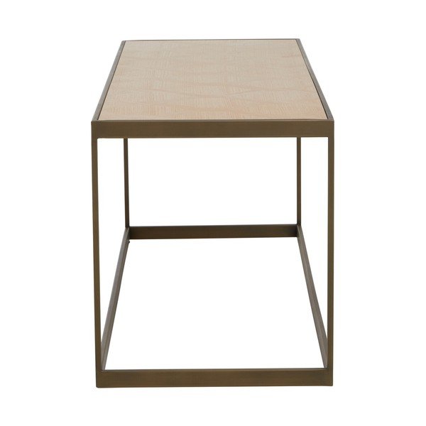 Hnědý/v přírodní barvě konferenční stolek s deskou v dubovém dekoru 40x120 cm Grenoble – Premier Housewares-image-4