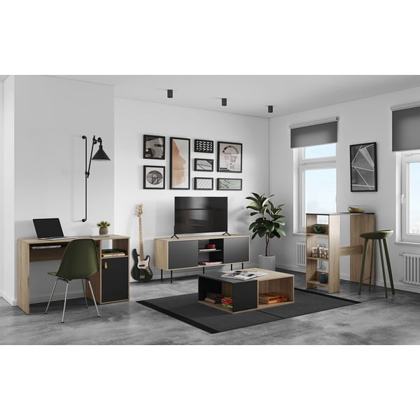 Pracovní stůl s deskou v dubovém dekoru 50x115 cm Oxford – TemaHome-image-1