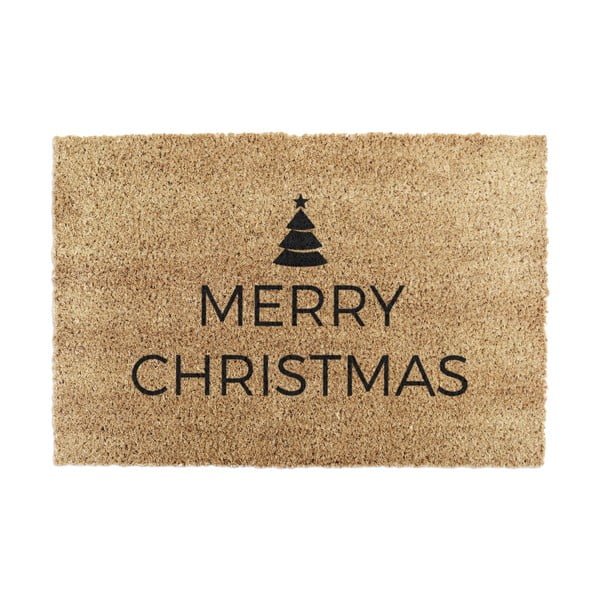 Rohožka s vánočním motivem z kokosového vlákna 40x60 cm Merry Christmas – Artsy Doormats