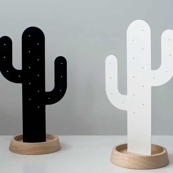 Bílý stojánek na šperky Qualy&CO Cactus-image-2