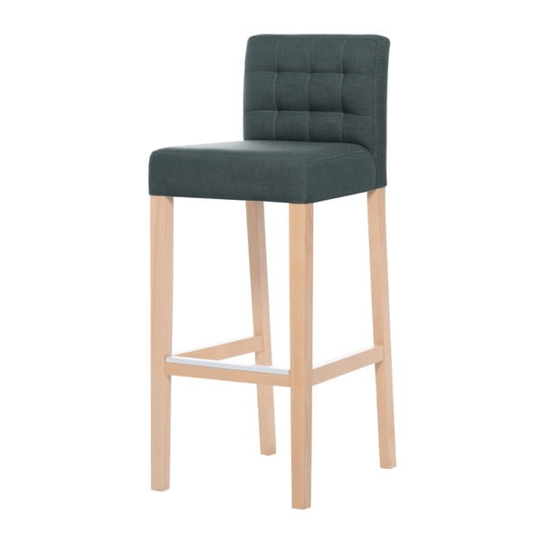 Mentolově zelená barová židle s hnědými nohami Ted Lapidus Maison Jasmin