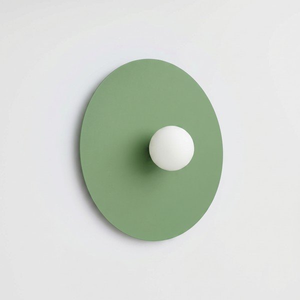 Šalvějově zelené kovové nástěnné svítidlo ø 50 cm AKE – Thoro-image-2