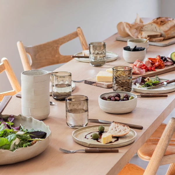 Béžové talíře v sadě 2 ks z kamene ø 20 cm Sand Grain – Mette Ditmer Denmark-image-4