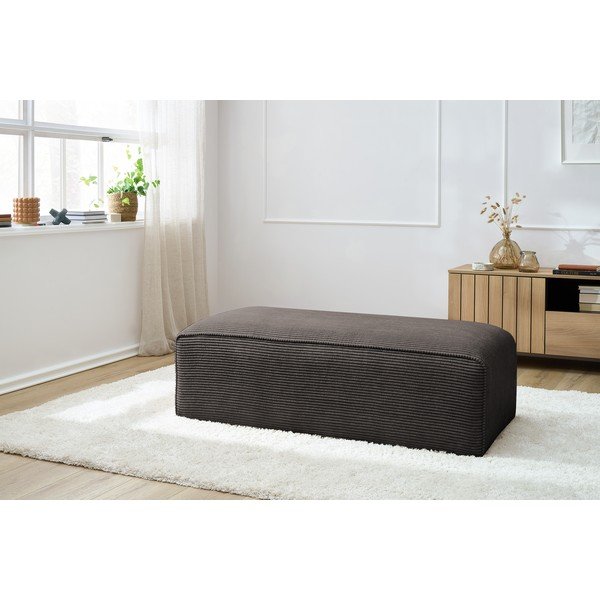 Hnědá manšestrová modulární podnožka Megeve – Bobochic Paris-image-1