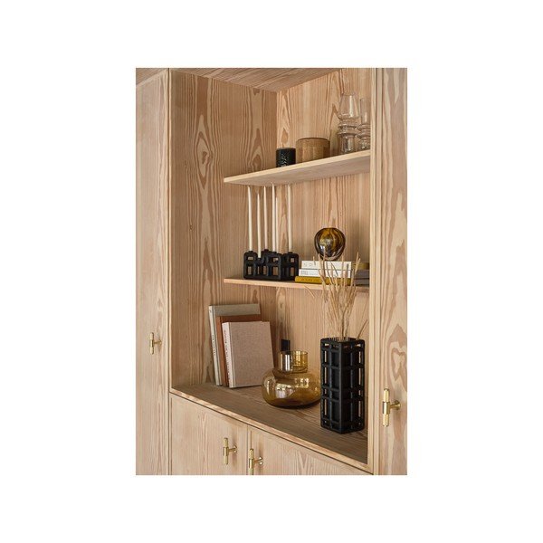 Černá ručně vyrobená váza z polyresinu (výška 30 cm) Lyst – Villa Collection-image-3