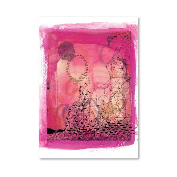 Plakát Pink Collage, 30x42 cm