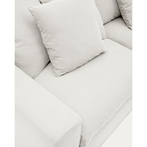 Bílý potah na pohovku 240 cm Nora – Kave Home-image-4