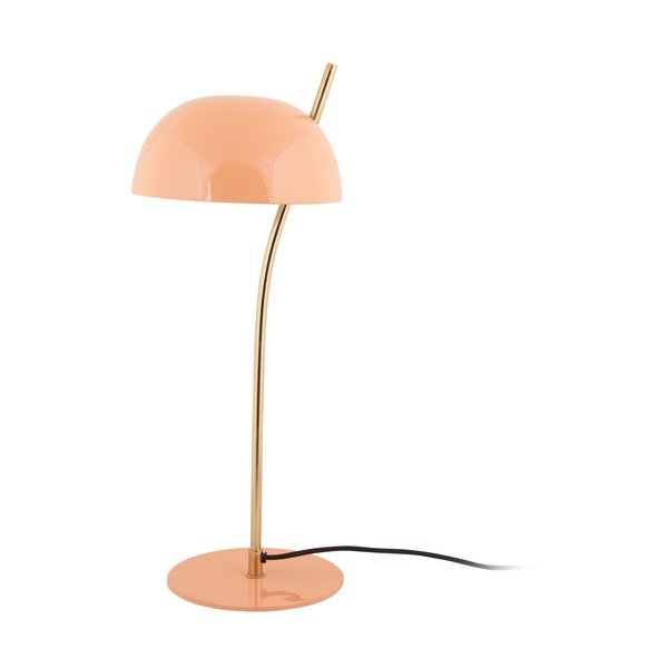 Stolní lampa v lososové barvě s kovovým stínidlem (výška 55 cm) Vivo – Leitmotiv