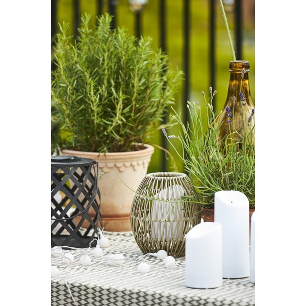 Černá LED lucerna Star Trading Calabria, výška 20 cm-image-4