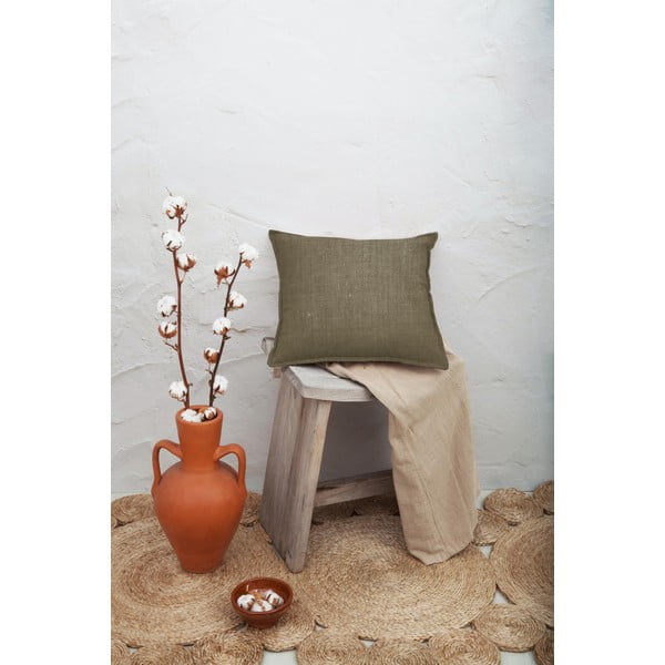 Hnědý polštář Really Nice Things, 45 x 45 cm-image-1