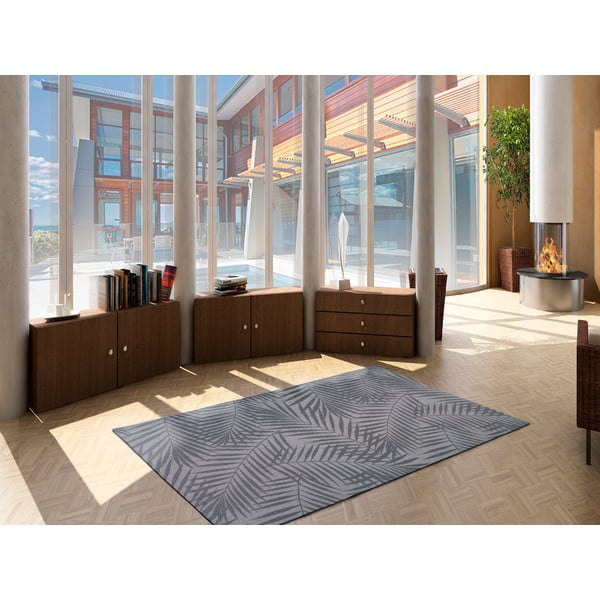 Šedý venkovní koberec Universal Palm, 160 x 230 cm-image-1