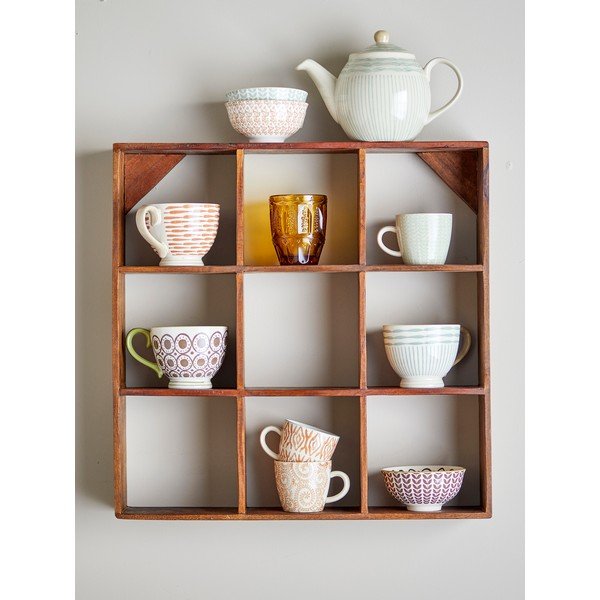 Patrová police z recyklovaného dřeva v přírodní barvě 53 cm Tilo – Bloomingville-image-1