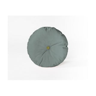 Kulatý dekorativní polštář se sametovým potahem Velvet Atelier Turquoise, ⌀ 35 cm