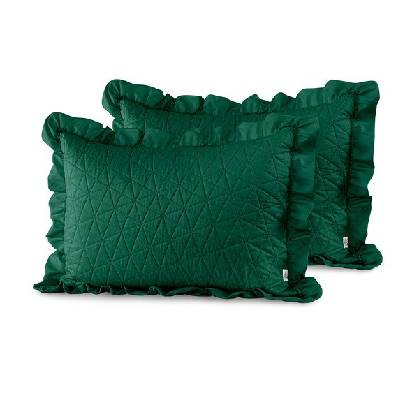 Sada 2 zelených povlaků na polštář AmeliaHome Tilia, 70 x 50 cm-image-1