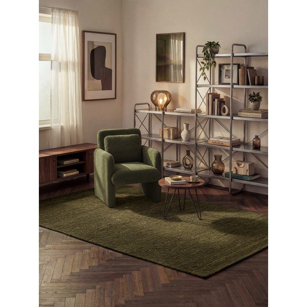 Tmavě zelený ručně tkaný vlněný koberec 200x290 cm Bexley Woolwich – Ted Baker-image-1
