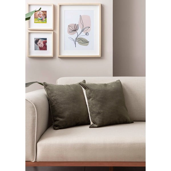 Manšestrové povlaky na polštáře v sadě 2 ks 43x43 cm – Mioli Decor-image-3