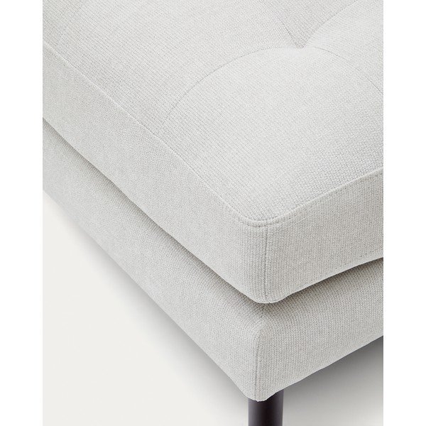 Žinylková podnožka šedobéžová Debra – Kave Home-image-1