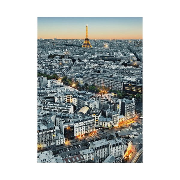 Čtyřdílná fototapeta Výhled na Paříž, 183 x 254 cm