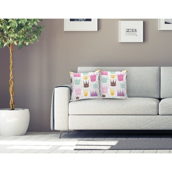 Dětský povlak na polštář Colorful Crown - Minimalist Cushion Covers-image-2