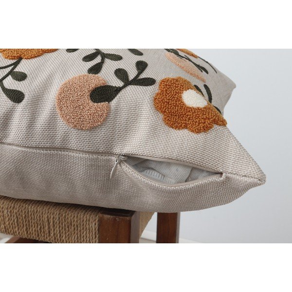 Lněný dekorační polštář 43x43 cm Fulya – Mioli Decor-image-4