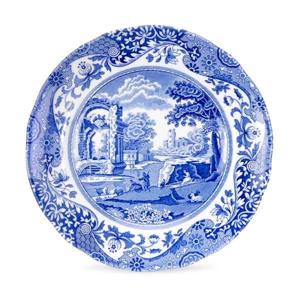 Sada 4 bílomodrých talířů Spode Blue Italian, ø 15 cm