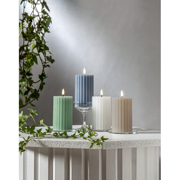 LED svíčka (výška 15 cm) Flamme Stripe – Star Trading-image-3