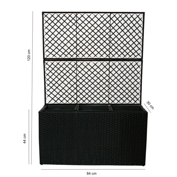 Černý zahradní květináč Bonami Essentials Wall-image-2