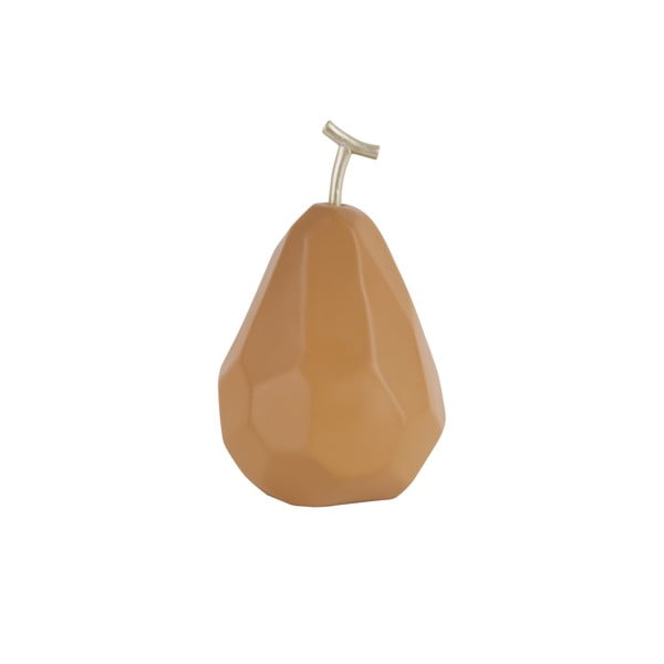 Matně karamelově hnědá betonová soška PT LIVING Origami Pear