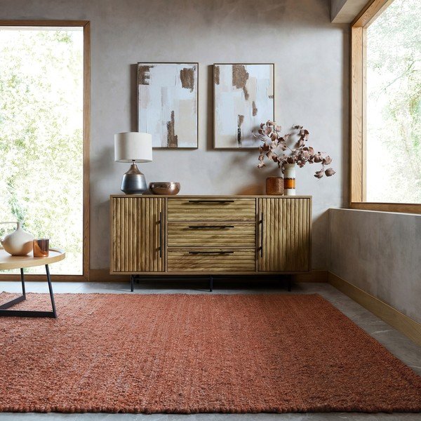 Ručně tkaný koberec v terakotové barvě 120x170 cm Finley – Flair Rugs-image-1