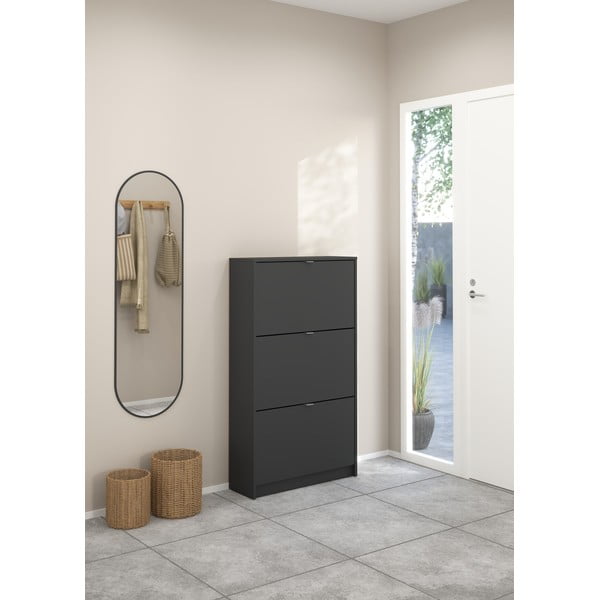 Šedý výklopný botník Shoes – Tvilum-image-1