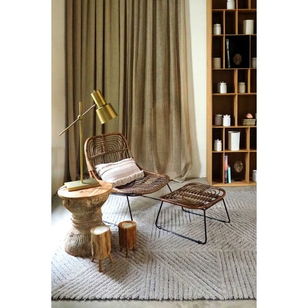 Světle hnědý pratelný ručně tkaný vlněný koberec 170x240 cm Golden Coffee – Lorena Canals-image-3
