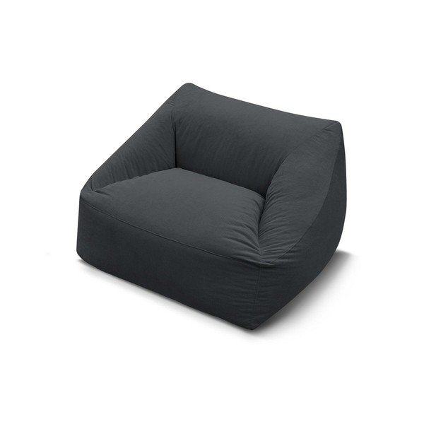 Tmavě šedý manšestrový sedací vak Lilibet – Bobochic Paris-image-4