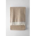 Světle hnědý pléd s podílem bavlny Euromant Jade, 140 x 180 cm