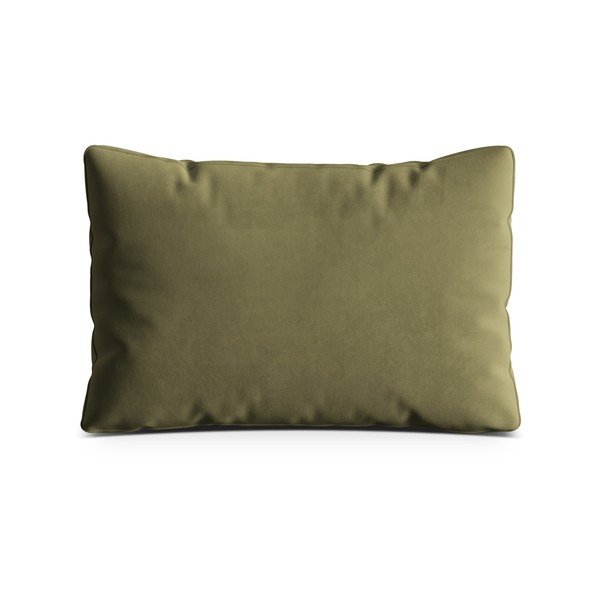 Zelený sametový polštář na gauč Kemi – Cosmopolitan Design