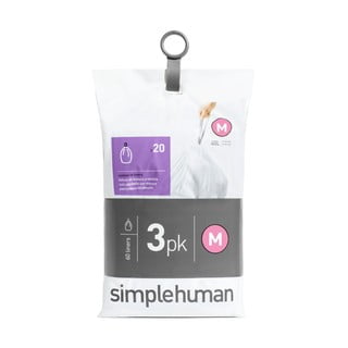 Pytle na odpadky 60 ks 45 l M - simplehuman