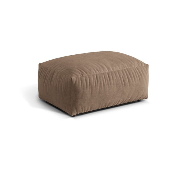 Světle hnědá sametová modulární podnožka Martina – Micadoni -image-1