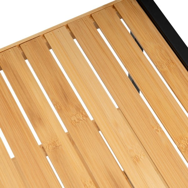 Bambusový regál v černo-přírodní barvě 30x70 cm – Casa Selección-image-2